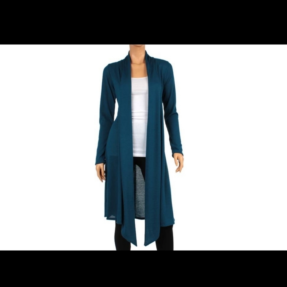 Women's Knee Length Hacci Cardigan Sz 2XL